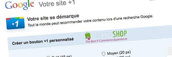 Tuto : intégration du bouton Google +1 dans Prestashop