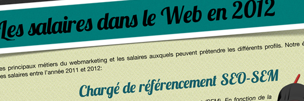 Infographie : les salaires du web en 2012