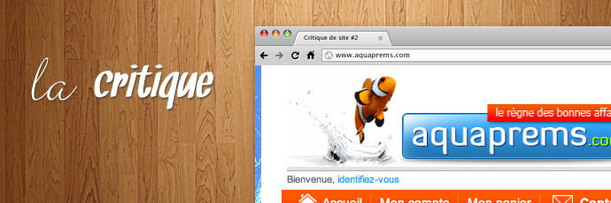 Critique de site PrestaShop #2 : Aquaprems