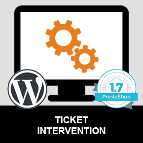Ticket intervention PrestaShop - WordPress