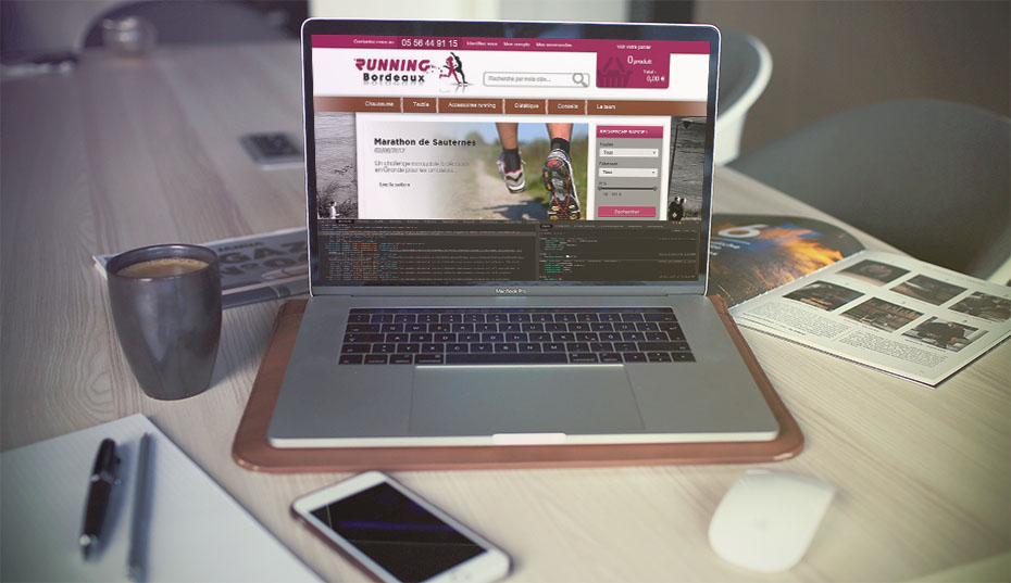 Running Bordeaux — Création sous sous PrestaShop