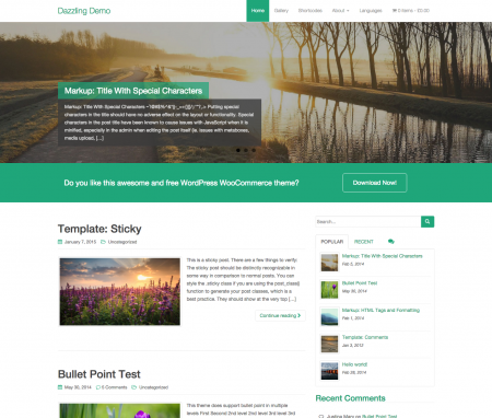 dazzling-woocommerce-theme