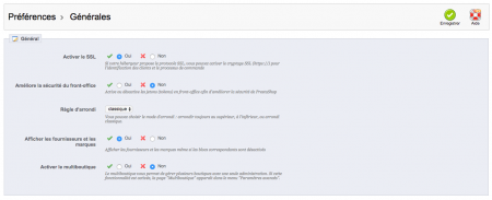 préférences activer ssl prestashop