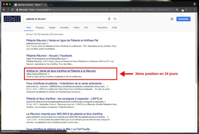 client référencement prestashop
