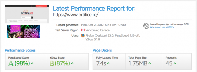 rapport-gtmetrix-prestashop