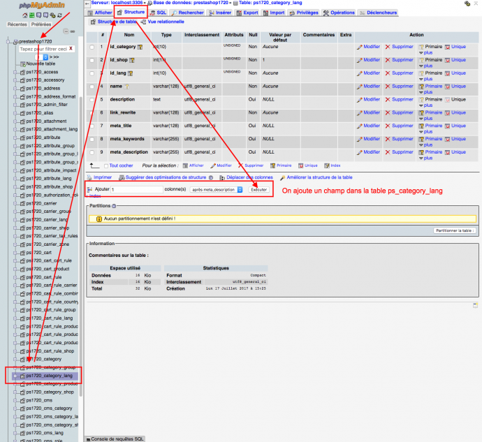 prestashop 1.7 ajouter champ categories