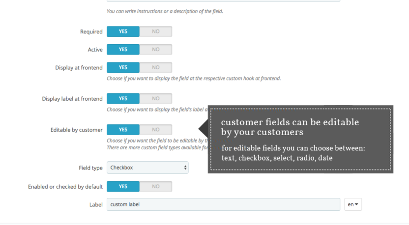 Advanced Custom Fields for Prestashop