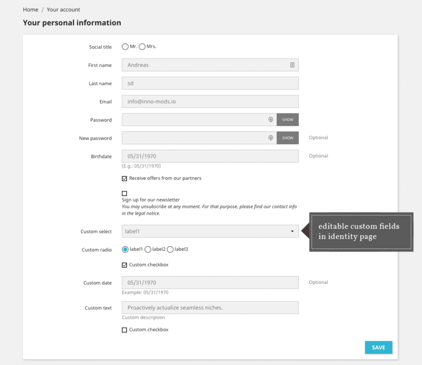 Advanced Custom Fields for Prestashop