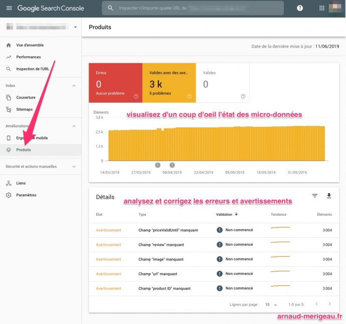 search-console-micro-donnees