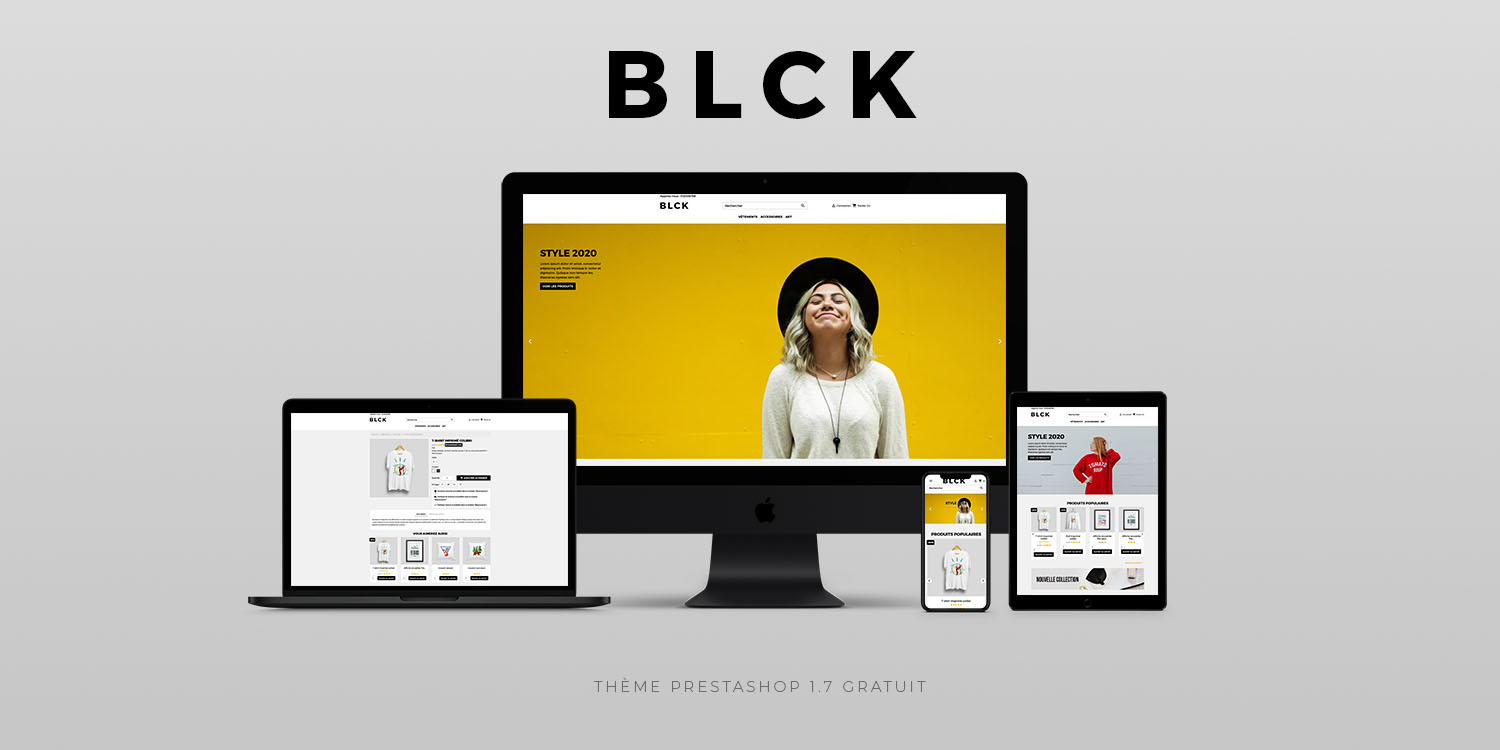 thème PrestaShop 1.7 responsive gratuit blck
