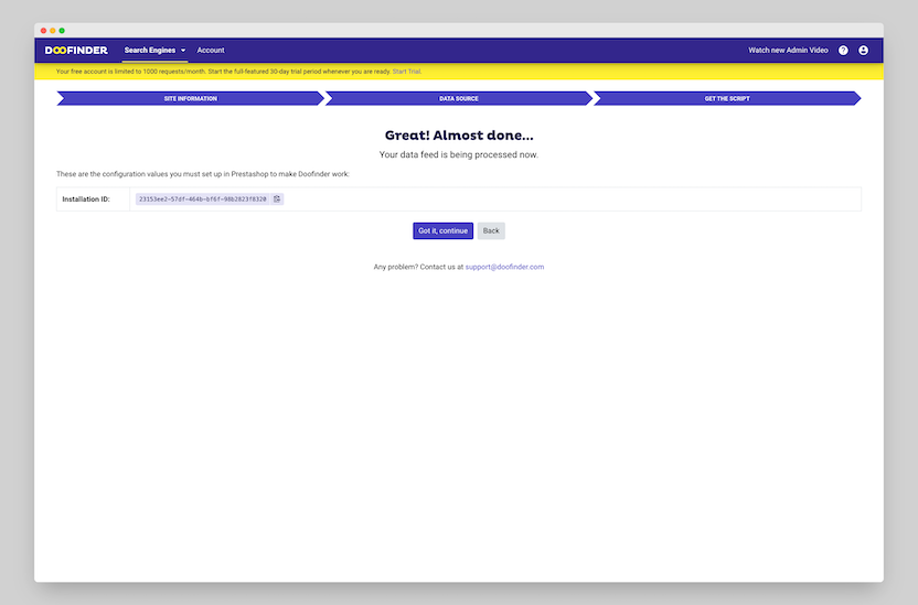 doofinder-installation-id