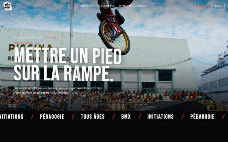 Page initiations BMX Rideissime